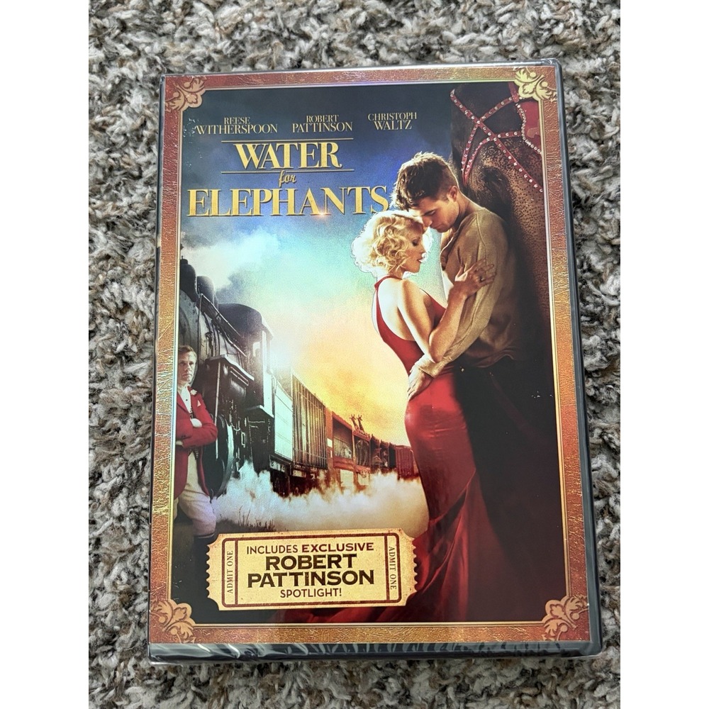 Water for Elephants (DVD, 2011) NEW SEALED Special Cover Robert Pattinson Movie